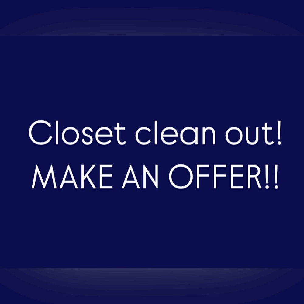 Closet Clean Out Sale - Make an Offer
